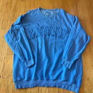 Blue “Aerie” graphic sweatshirt